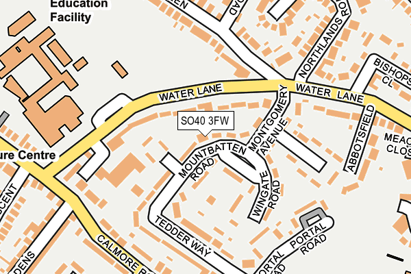 SO40 3FW map - OS OpenMap – Local (Ordnance Survey)