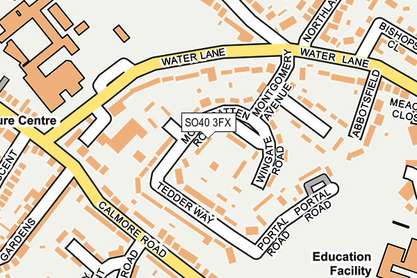 SO40 3FX map - OS OpenMap – Local (Ordnance Survey)