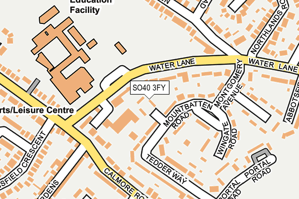 SO40 3FY map - OS OpenMap – Local (Ordnance Survey)