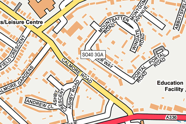 SO40 3GA map - OS OpenMap – Local (Ordnance Survey)