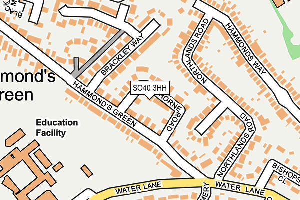 SO40 3HH map - OS OpenMap – Local (Ordnance Survey)