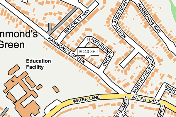 SO40 3HJ map - OS OpenMap – Local (Ordnance Survey)