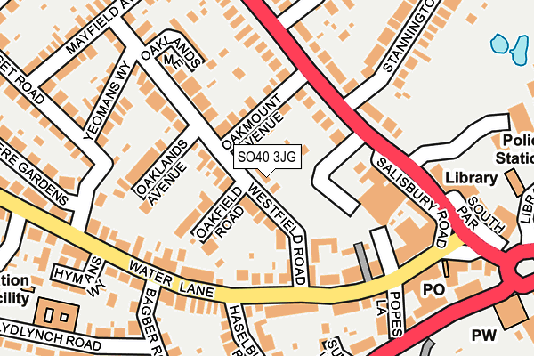 SO40 3JG map - OS OpenMap – Local (Ordnance Survey)