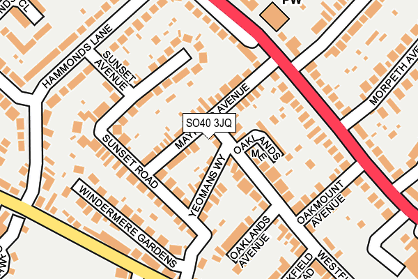 SO40 3JQ map - OS OpenMap – Local (Ordnance Survey)