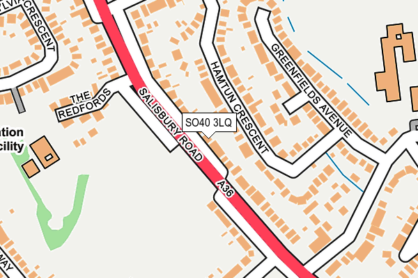 SO40 3LQ map - OS OpenMap – Local (Ordnance Survey)