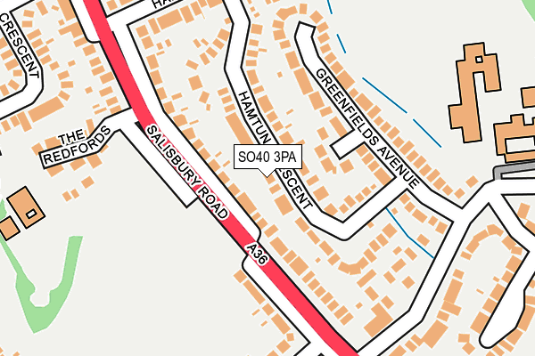 SO40 3PA map - OS OpenMap – Local (Ordnance Survey)