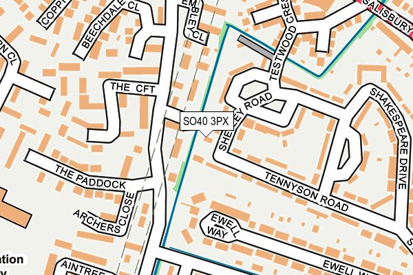 SO40 3PX map - OS OpenMap – Local (Ordnance Survey)