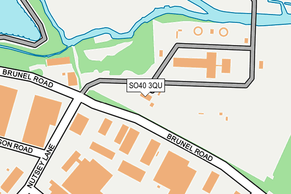 SO40 3QU map - OS OpenMap – Local (Ordnance Survey)