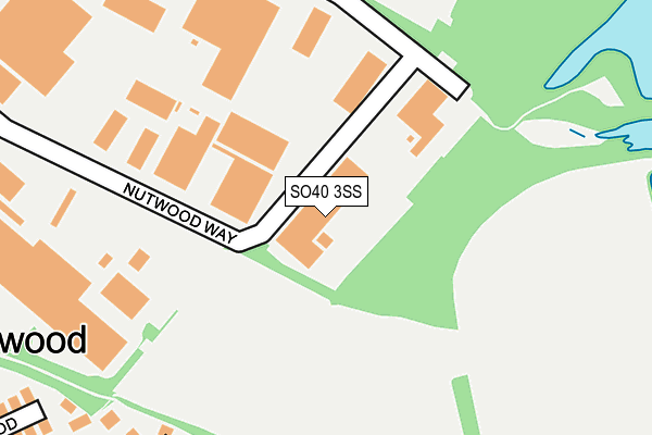 SO40 3SS map - OS OpenMap – Local (Ordnance Survey)