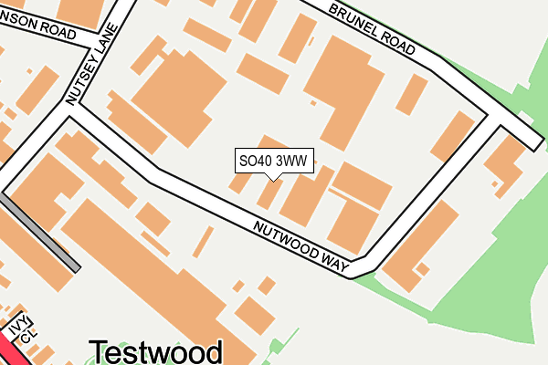 SO40 3WW map - OS OpenMap – Local (Ordnance Survey)