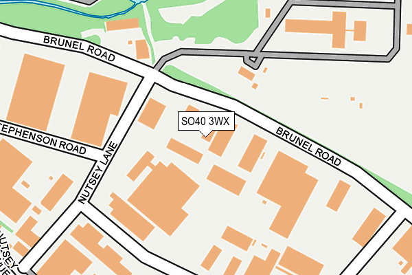 SO40 3WX map - OS OpenMap – Local (Ordnance Survey)