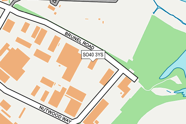 SO40 3YS map - OS OpenMap – Local (Ordnance Survey)