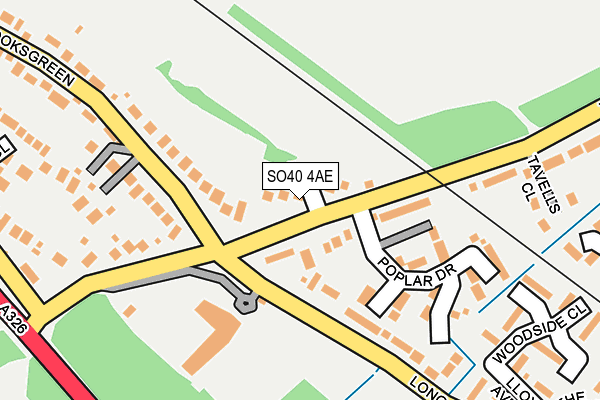 SO40 4AE map - OS OpenMap – Local (Ordnance Survey)