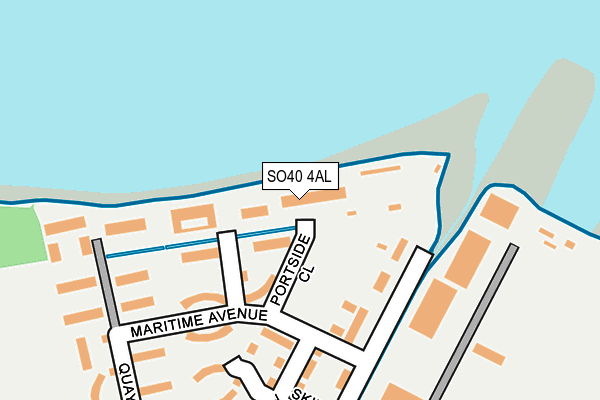SO40 4AL map - OS OpenMap – Local (Ordnance Survey)