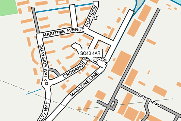 SO40 4AR map - OS OpenMap – Local (Ordnance Survey)