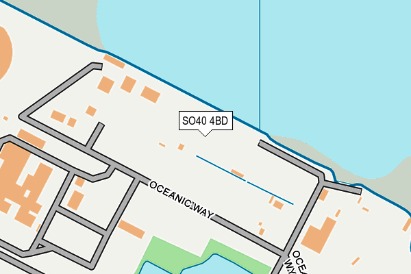 SO40 4BD map - OS OpenMap – Local (Ordnance Survey)