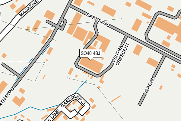 SO40 4BJ map - OS OpenMap – Local (Ordnance Survey)