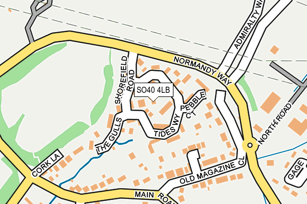 SO40 4LB map - OS OpenMap – Local (Ordnance Survey)