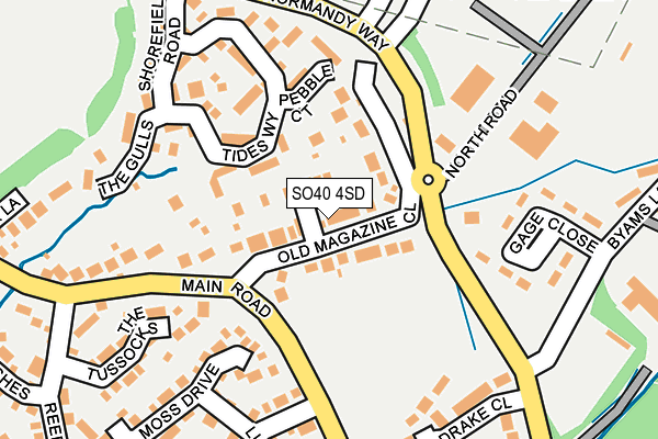 SO40 4SD map - OS OpenMap – Local (Ordnance Survey)