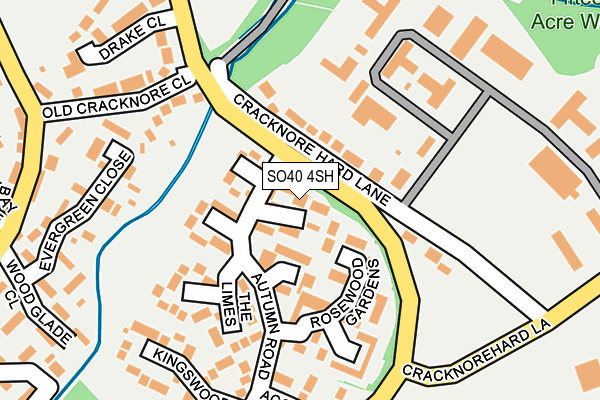 SO40 4SH map - OS OpenMap – Local (Ordnance Survey)