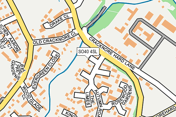 SO40 4SL map - OS OpenMap – Local (Ordnance Survey)