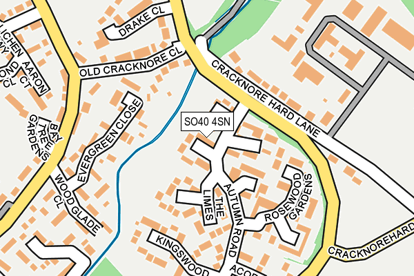 SO40 4SN map - OS OpenMap – Local (Ordnance Survey)