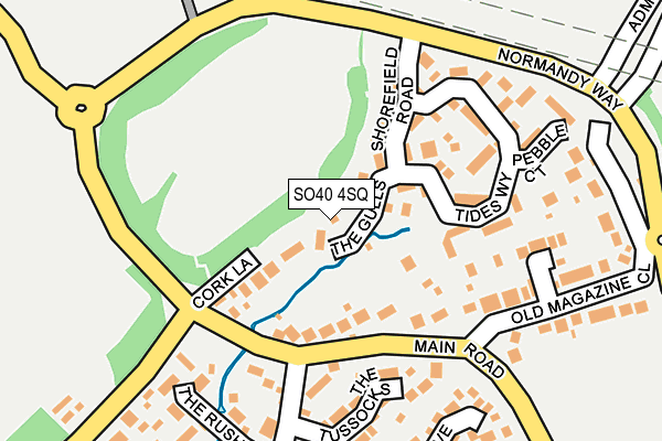 SO40 4SQ map - OS OpenMap – Local (Ordnance Survey)