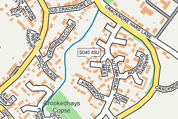SO40 4SU map - OS OpenMap – Local (Ordnance Survey)