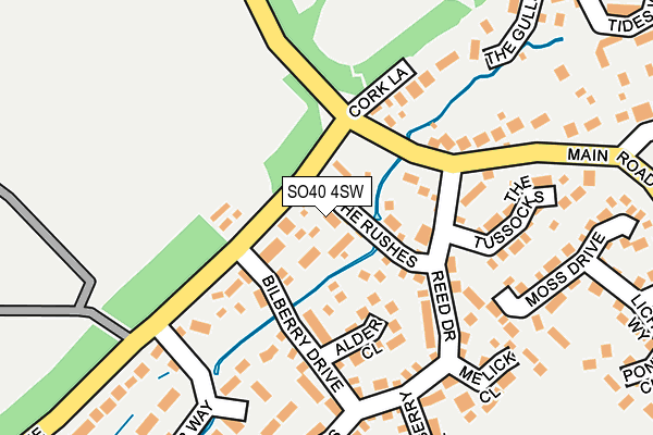 SO40 4SW map - OS OpenMap – Local (Ordnance Survey)