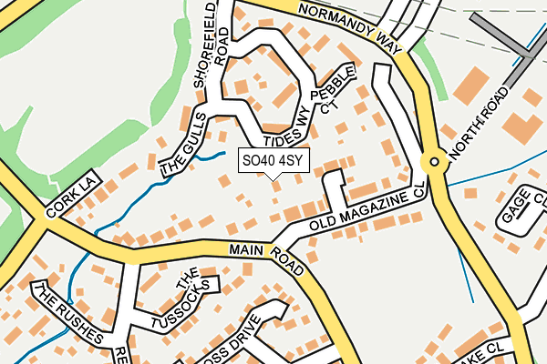 SO40 4SY map - OS OpenMap – Local (Ordnance Survey)