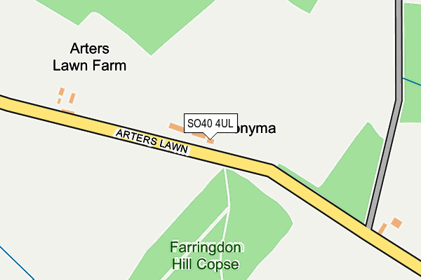 SO40 4UL map - OS OpenMap – Local (Ordnance Survey)