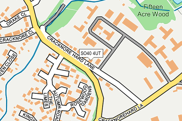 SO40 4UT map - OS OpenMap – Local (Ordnance Survey)