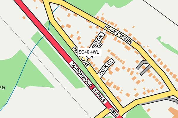 SO40 4WL map - OS OpenMap – Local (Ordnance Survey)
