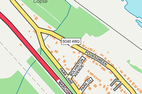SO40 4WQ map - OS OpenMap – Local (Ordnance Survey)