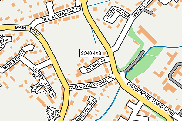SO40 4XB map - OS OpenMap – Local (Ordnance Survey)
