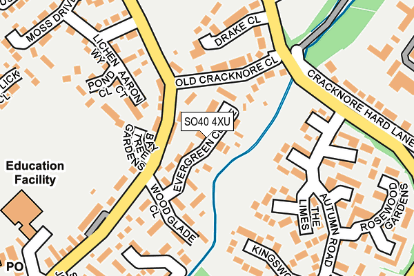 SO40 4XU map - OS OpenMap – Local (Ordnance Survey)