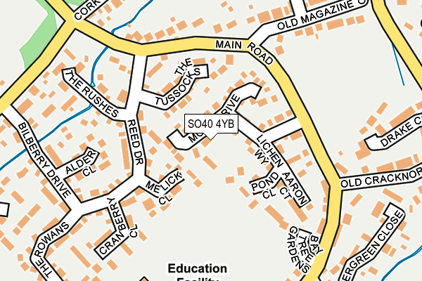 SO40 4YB map - OS OpenMap – Local (Ordnance Survey)