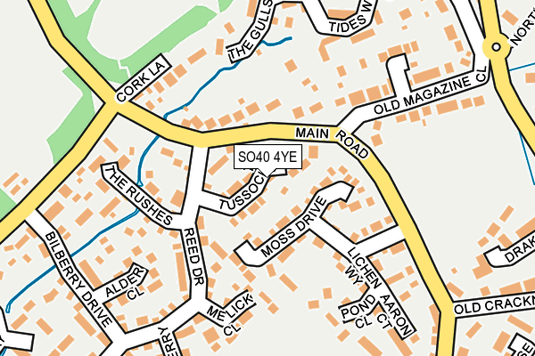 SO40 4YE map - OS OpenMap – Local (Ordnance Survey)