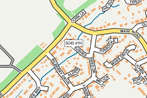 SO40 4YH map - OS OpenMap – Local (Ordnance Survey)