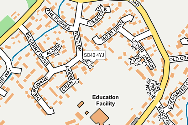 SO40 4YJ map - OS OpenMap – Local (Ordnance Survey)