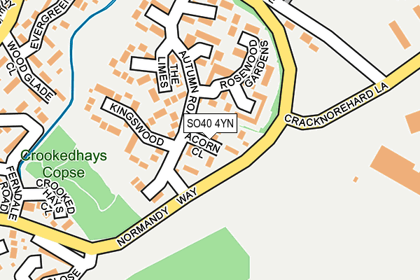 SO40 4YN map - OS OpenMap – Local (Ordnance Survey)