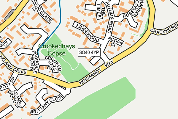 SO40 4YP map - OS OpenMap – Local (Ordnance Survey)