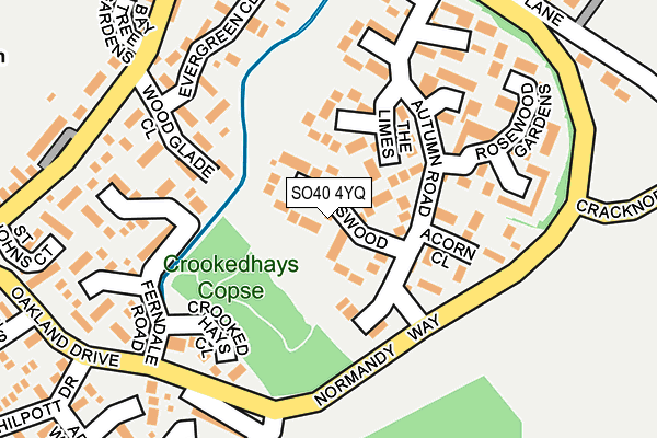 SO40 4YQ map - OS OpenMap – Local (Ordnance Survey)