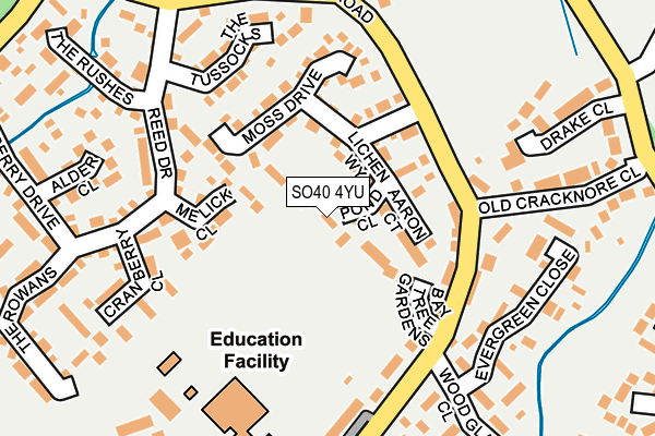SO40 4YU map - OS OpenMap – Local (Ordnance Survey)