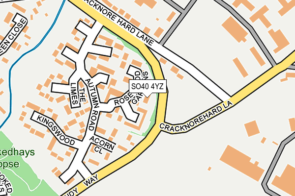 SO40 4YZ map - OS OpenMap – Local (Ordnance Survey)