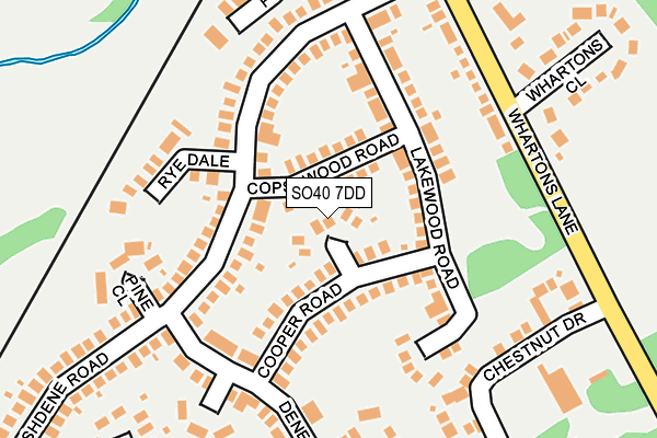 SO40 7DD map - OS OpenMap – Local (Ordnance Survey)