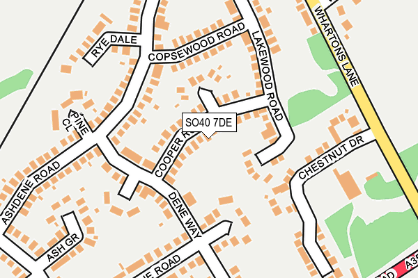 SO40 7DE map - OS OpenMap – Local (Ordnance Survey)