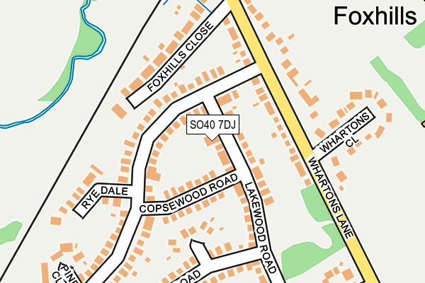 SO40 7DJ map - OS OpenMap – Local (Ordnance Survey)