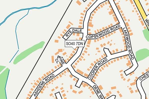 SO40 7DN map - OS OpenMap – Local (Ordnance Survey)