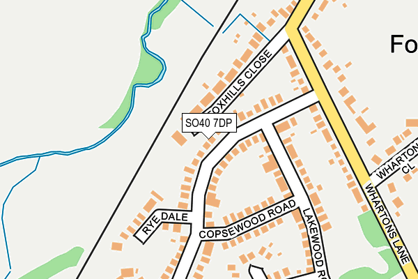 SO40 7DP map - OS OpenMap – Local (Ordnance Survey)